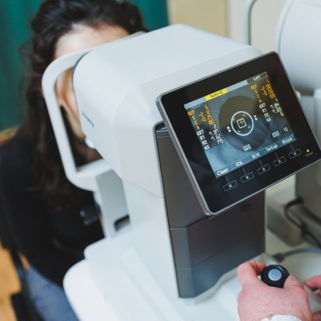 eye examination of a young woman at an ophthalmolo 2025 07 21 18 00 58 utc